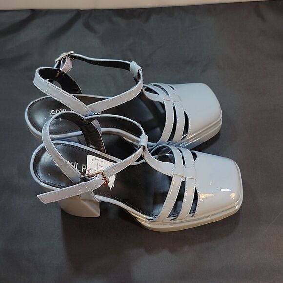 BRAND NEW SOUL PRINCESS PLAIN PLATFORM ANKLE CURVE WIDE HIGH HEEL S2 - Picture 7 of 15